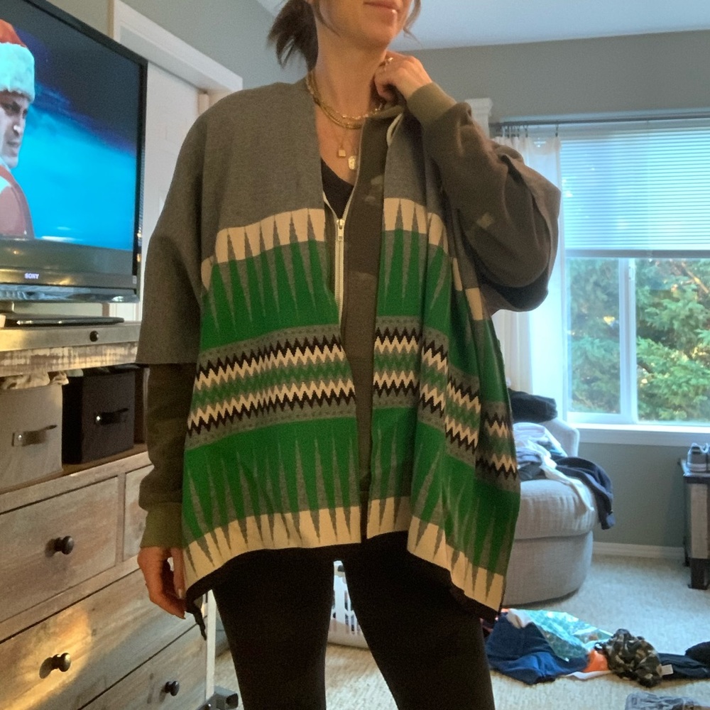 Tribal boho poncho